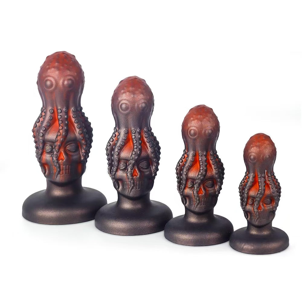 Oktopus Schädel Buttplug Fantasy Tentakel Dildo
