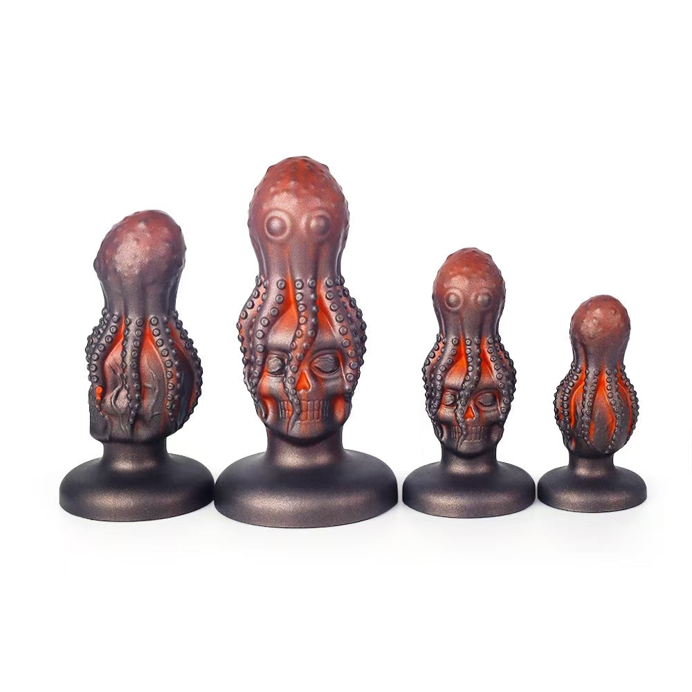 Oktopus Schädel Buttplug Fantasy Tentakel Dildo