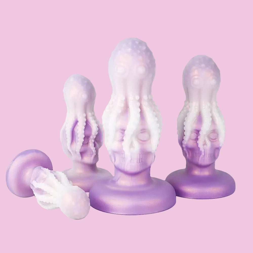 Oktopus Schädel Buttplug Fantasy Tentakel Dildo