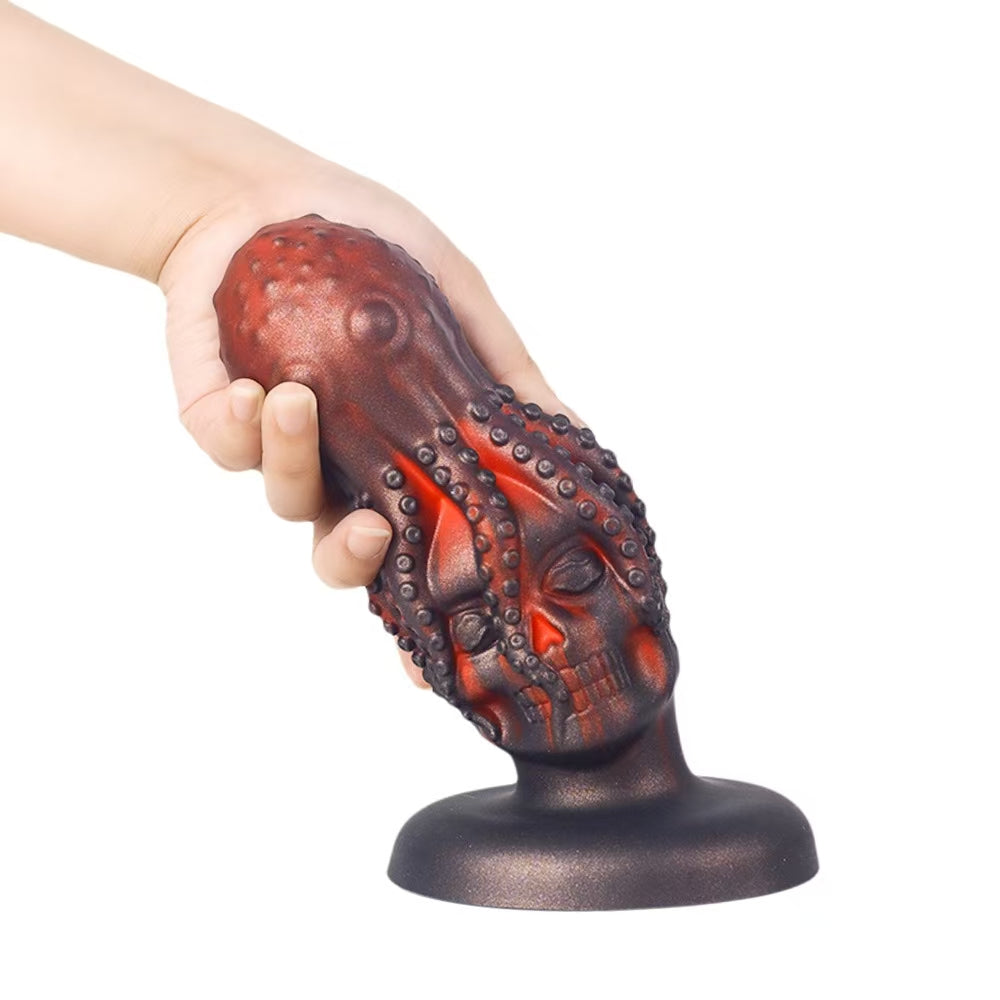 Oktopus Schädel Buttplug Fantasy Tentakel Dildo