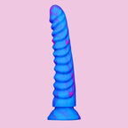 22 CM Blau Drachenschuppe Masturbator Dragon Dildo