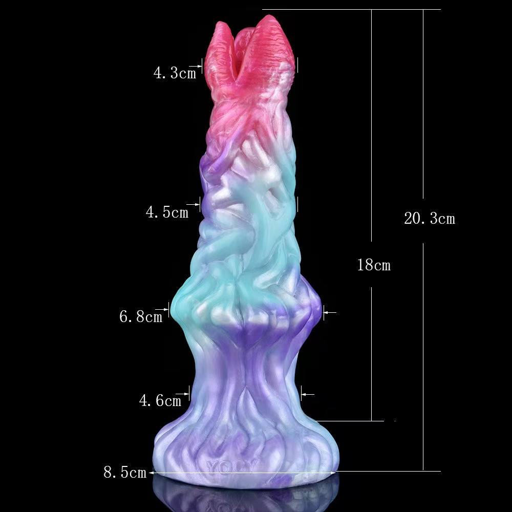 20,3 CM Gemischte Farbe Aufblasbarer Dildo Alien Ovipositor