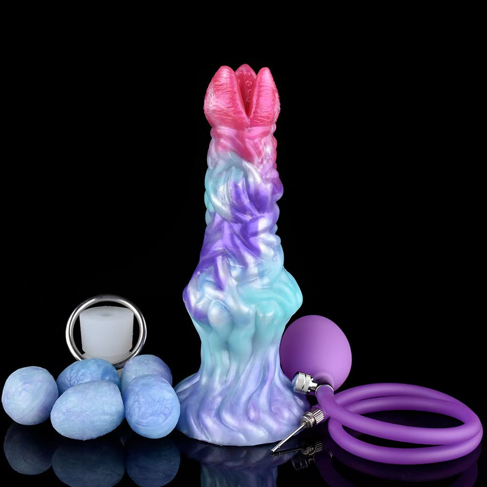 20,3 CM Gemischte Farbe Aufblasbarer Dildo Alien Ovipositor