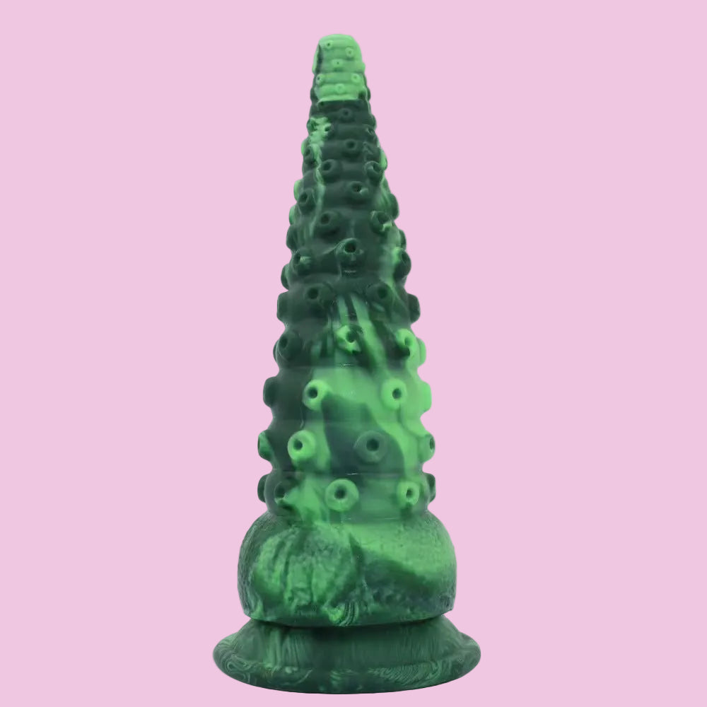 Grün Silicone Monster Suction Tentakel Dildo