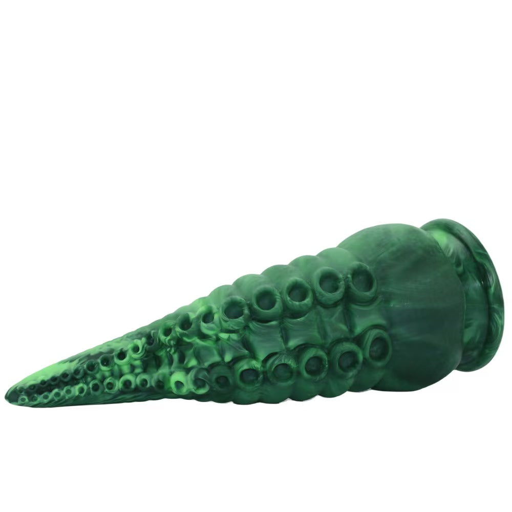 Grün Silicone Monster Suction Tentakel Dildo