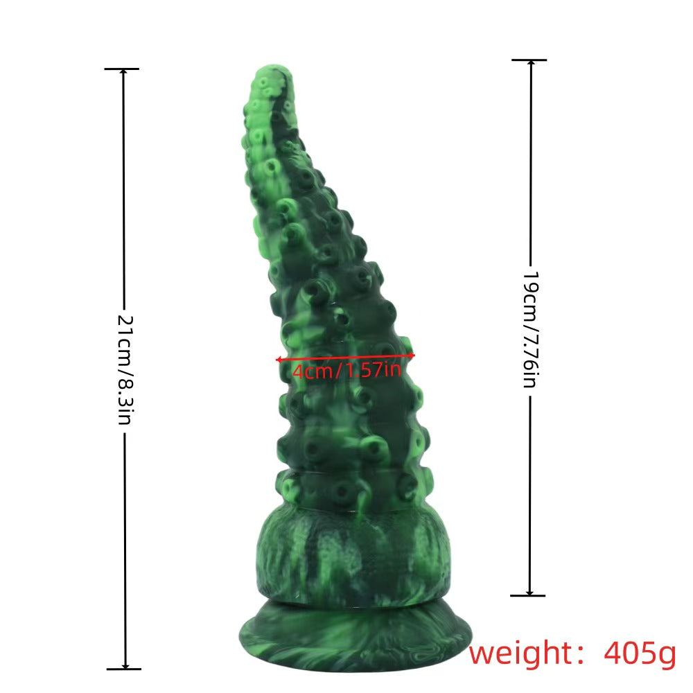 Grün Silicone Monster Suction Tentakel Dildo