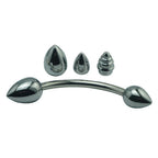 Edelstahl Doppeldildo Metall Anal Sex Toys