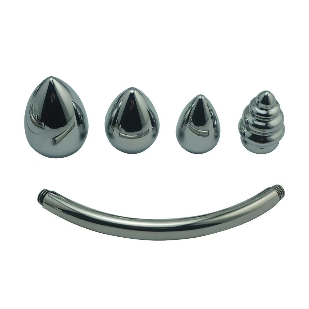 Edelstahl Doppeldildo Metall Anal Sex Toys
