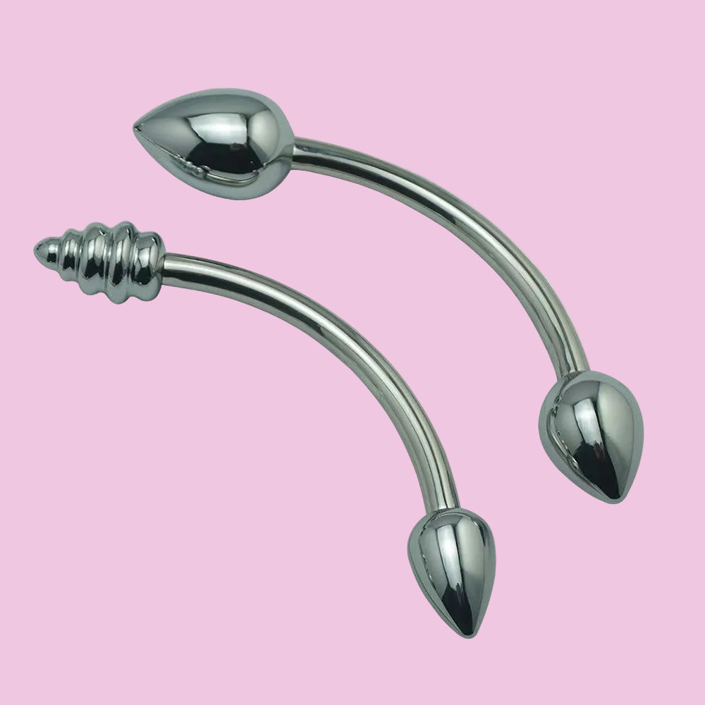 Edelstahl Doppeldildo Metall Anal Sex Toys
