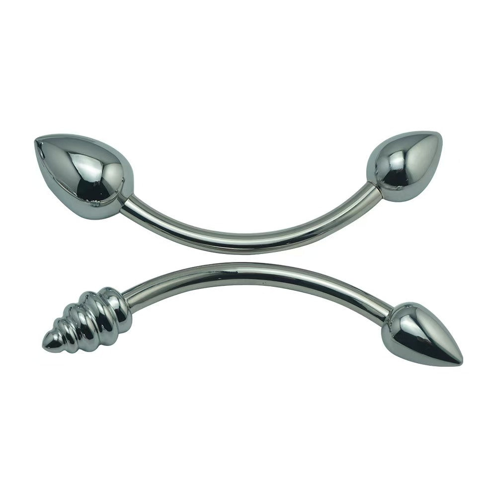 Edelstahl Doppeldildo Metall Anal Sex Toys