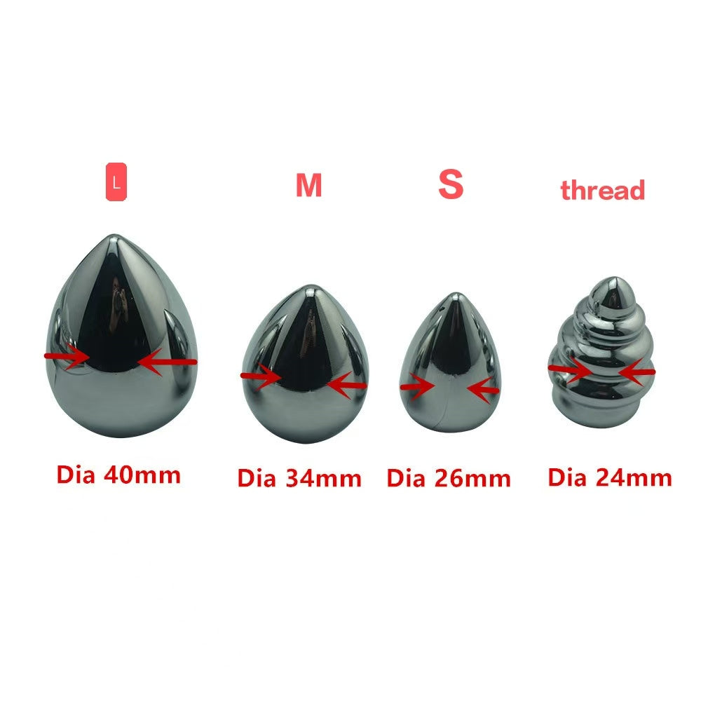 Edelstahl Doppeldildo Metall Anal Sex Toys