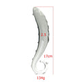 Klar Hippocampus-Wulst Gspott Glasdildo