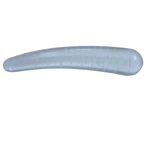 15,98 cm Leuchtend Stäbchenförmig Klar Glasdildo