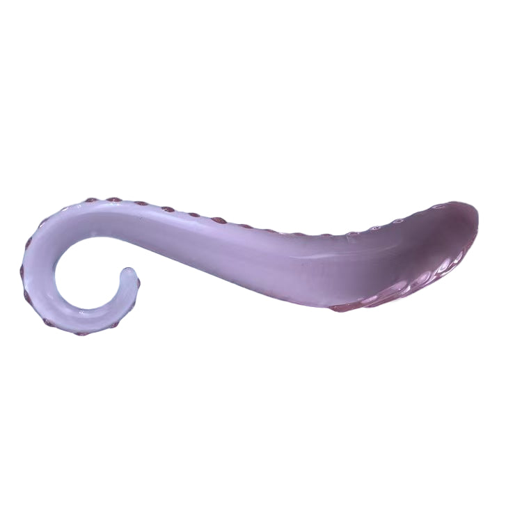 16 CM Rosa Gebogen Tentacle Noppen Glasdildo