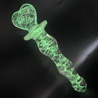 20 CM Glatt Leuchtender Feenstab Glass Dildo