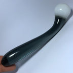 20 CM Black Double Ended Glass Dildo