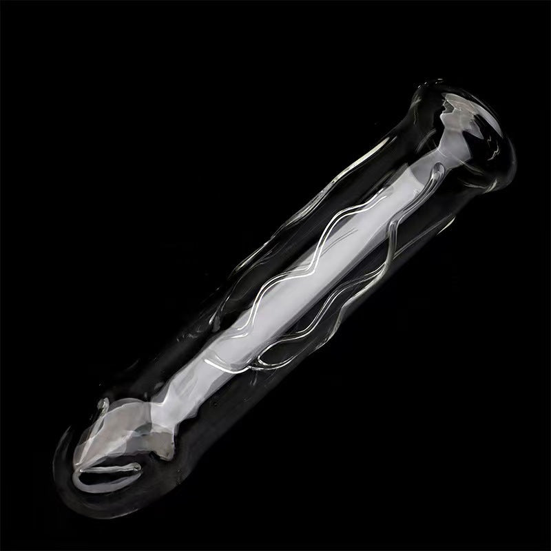20 CM Klar Hollow Sex Spielchen Glass Dildo