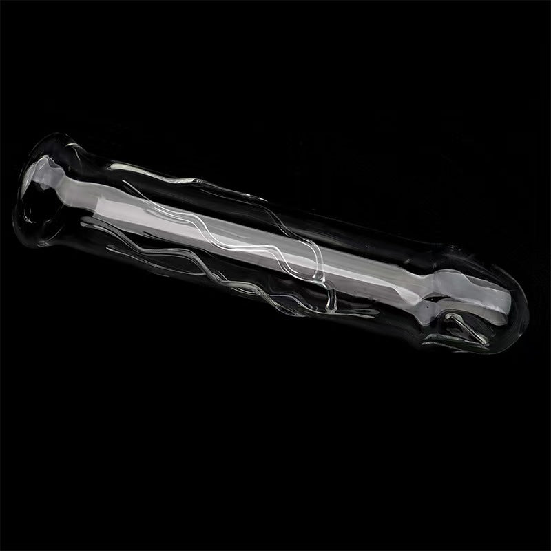 20 CM Klar Hollow Sex Spielchen Glass Dildo