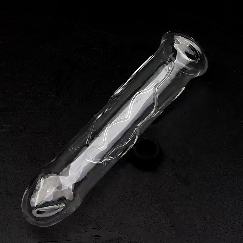 20 CM Klar Hollow Sex Spielchen Glass Dildo