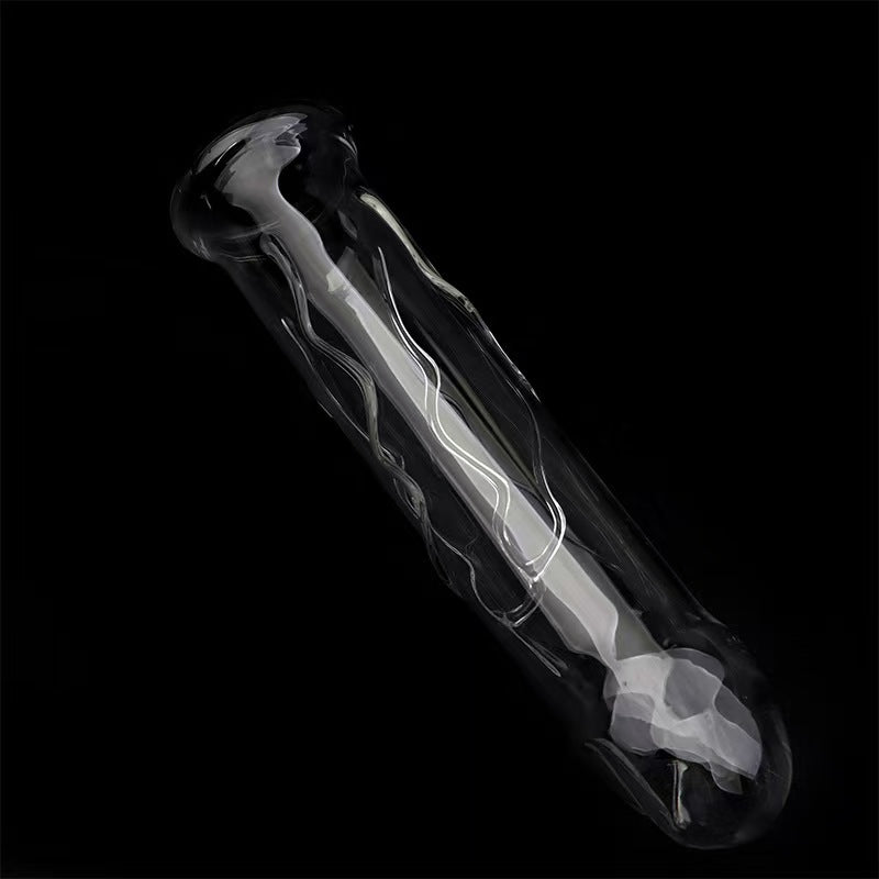 20 CM Klar Hollow Sex Spielchen Glass Dildo