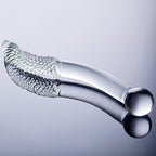 27 CM Glatt Gewindet Double Gpunkt Glasdildo