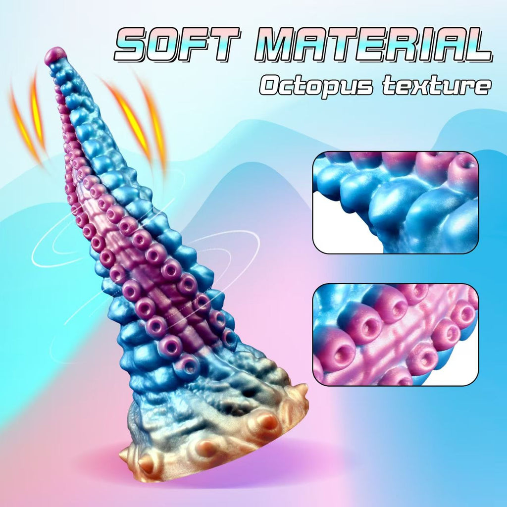 25CM Gebogen Noppen Hentai Tentacle Dildo