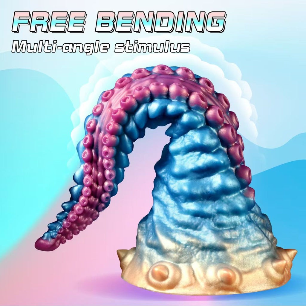 25CM Gebogen Noppen Hentai Tentacle Dildo
