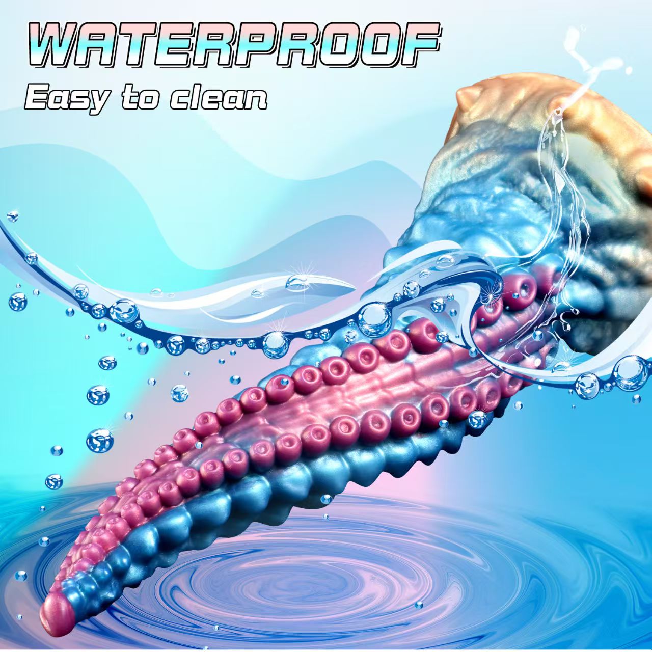 25CM Gebogen Noppen Hentai Tentacle Dildo