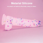 Klar Rosa Pailletten Dildo Strap on
