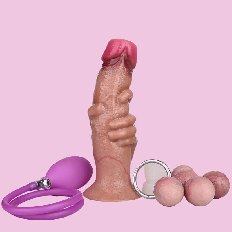 20 CM Einzigartiges Design Silicone Aufblasbarer Dildo Ovipositor