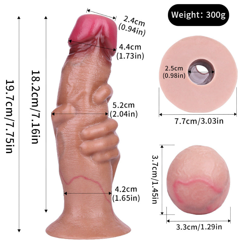 20 CM Einzigartiges Design Silicone Aufblasbarer Dildo Ovipositor