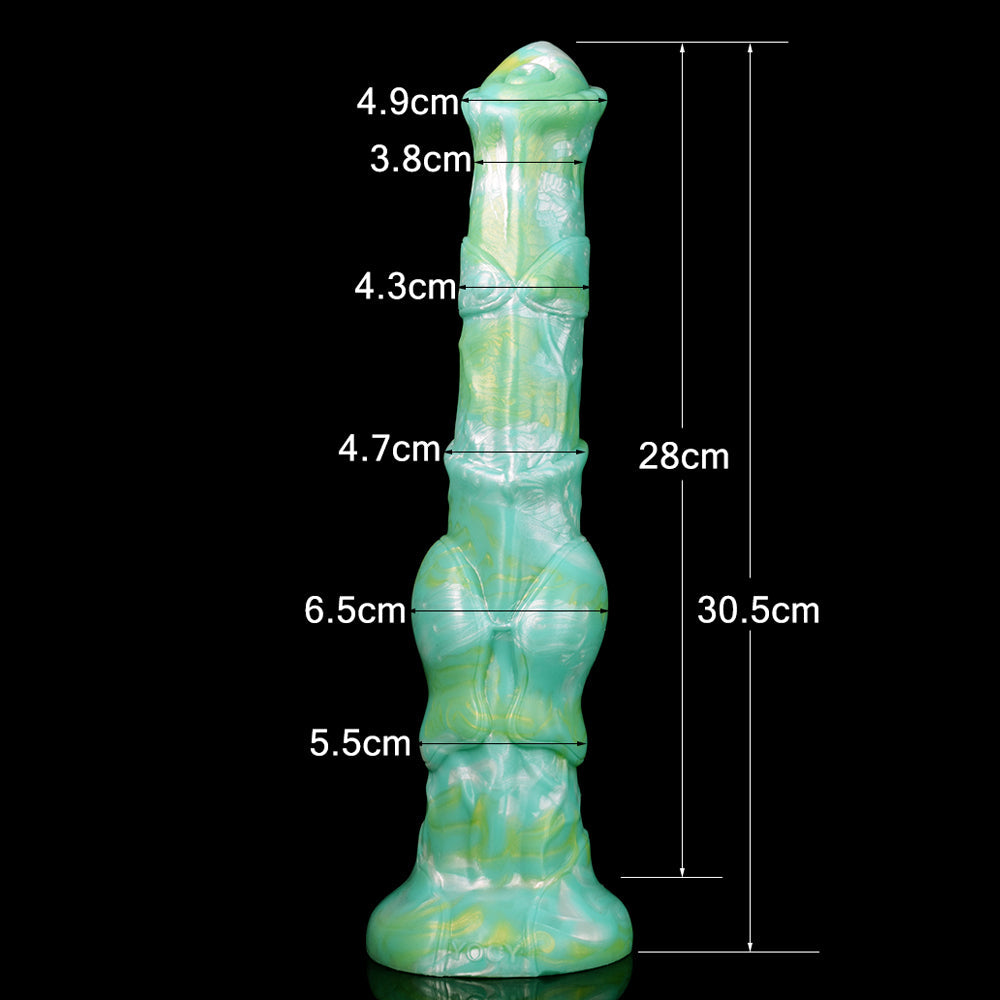 30,5 CM Grün Horse Knot Fantasy Dildo