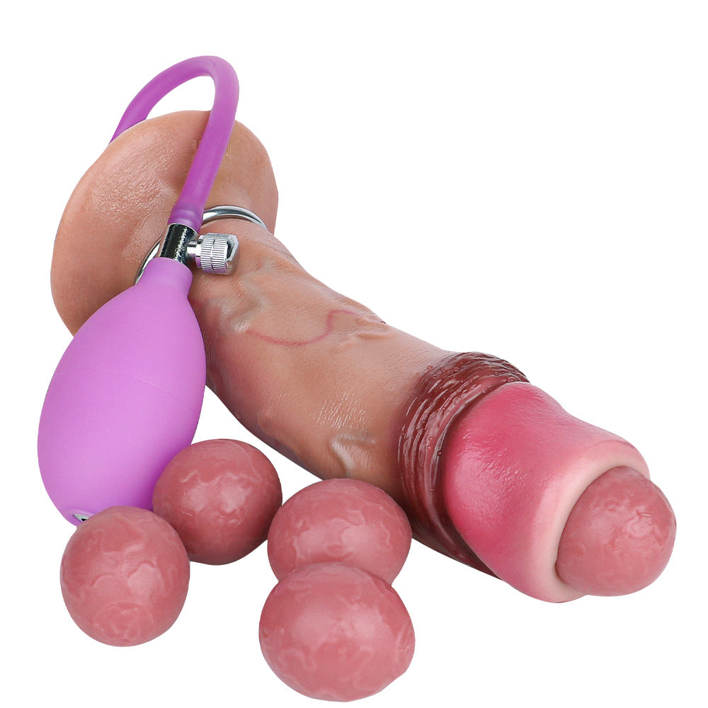 19  CM Realistic Dildo Silicone Luftpumpe Ovipositor