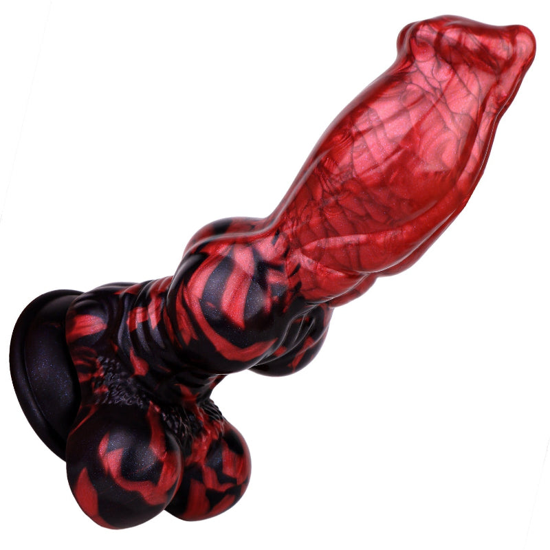 21 CM Animal Monster Knotted Silicone Hundedildo