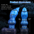 21 CM Blau Dog Knotdildo Dual Density