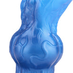 21 CM Blau Dog Knotdildo Dual Density