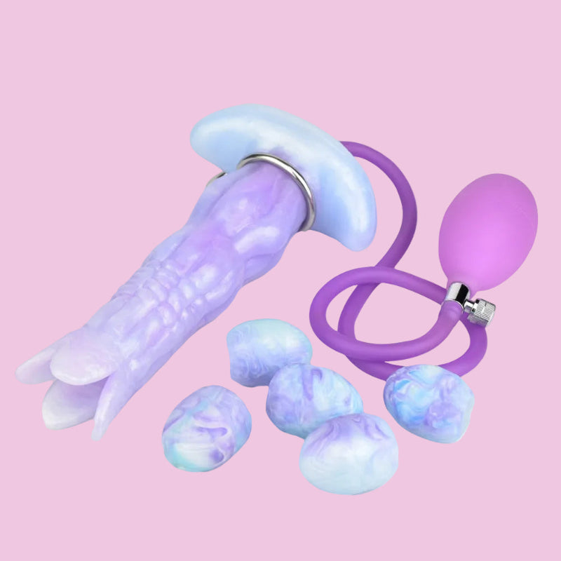 21 CM Fantasy Knospenförmig Blau Ovipositor