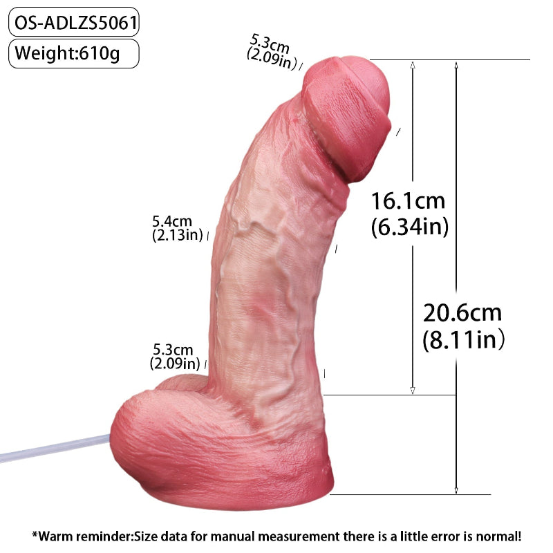 21 CM Squirting Dual Density Realistic Dildo