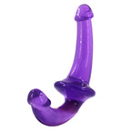 19 CM Glatt Strapless Doppel Glasdildo