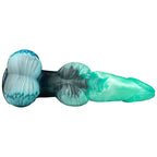 23 CM Verlaufend Grün Knotted Aufblasbar Analplug