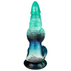 23 CM Verlaufend Grün Knotted Aufblasbar Analplug
