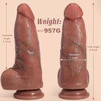 24 CM Big Schwarz Realistic Strap On Dildo