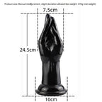 24 CM Black Realistic Huge Fisting Anal Plug