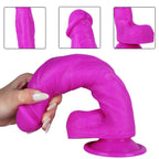 24 CM Lila Soft Strap On Dildo für Paare