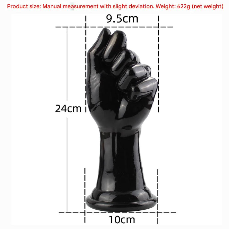 24 CM Schwarz Big Fisting Anal Plug