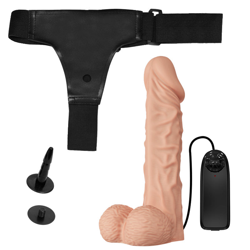 24 CM Vac-U-Lock Vibrating Realistic Umschnalldildo