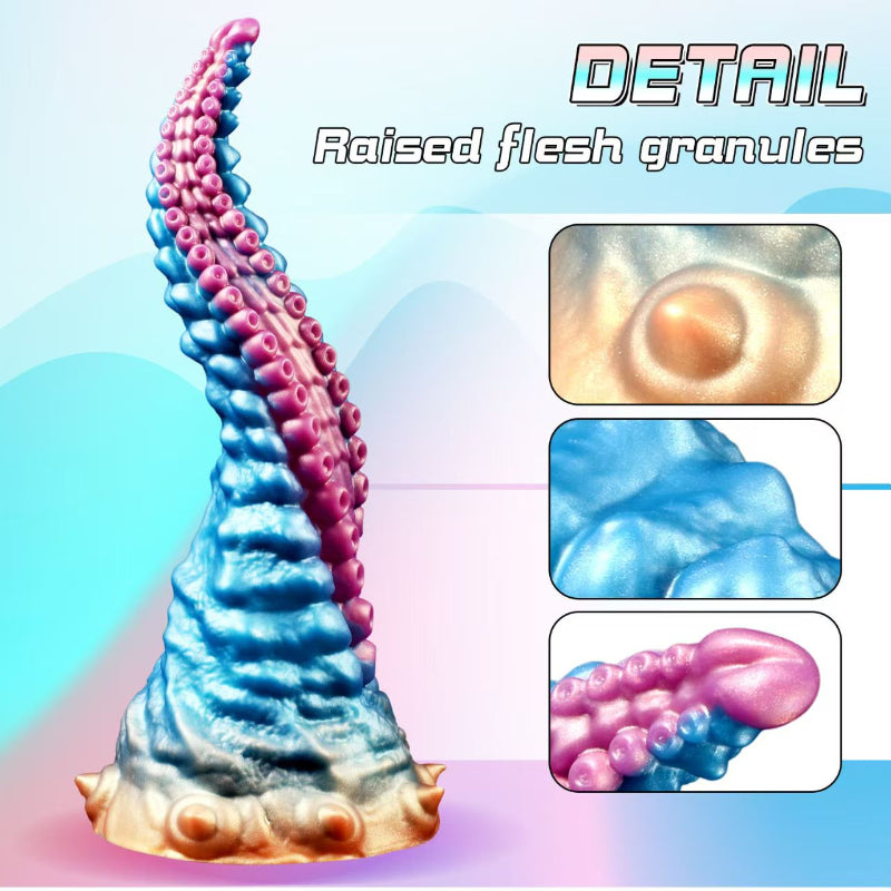 25CM Gebogen Noppen Hentai Tentacle Dildo