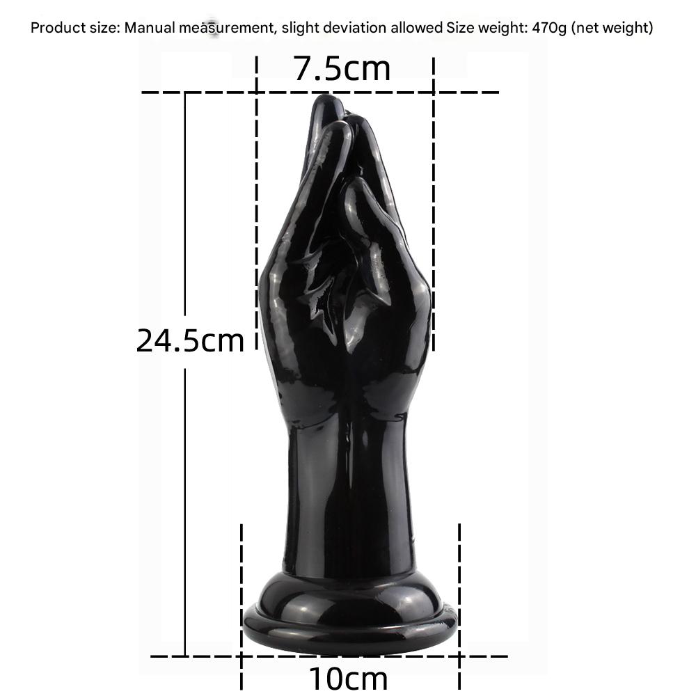 24 CM Black Realistic Huge Fisting Anal Plug