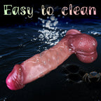 26 CM Dual Density Classic Dildo mit Vorhaut
