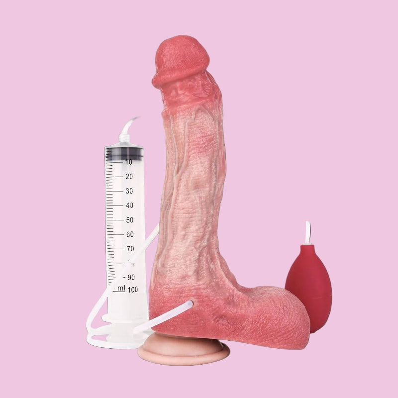 26 CM Realistic Big Fleischfarben Squirting Dildo